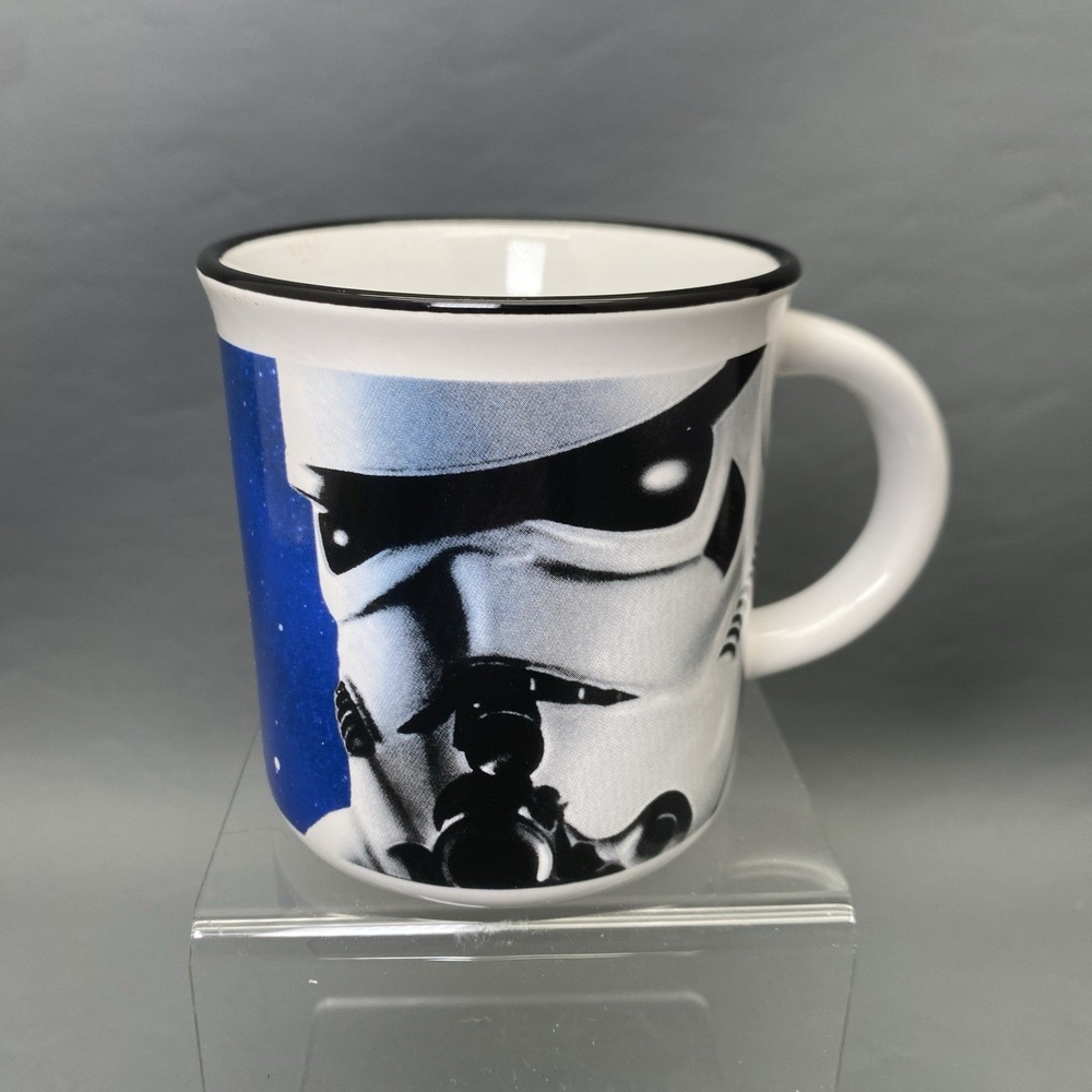 Star Wars Stormtrooper Mug Coffee Blue Ceramic‎ Open The Blast Doors EUC